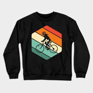 Cycling Sunset Crewneck Sweatshirt